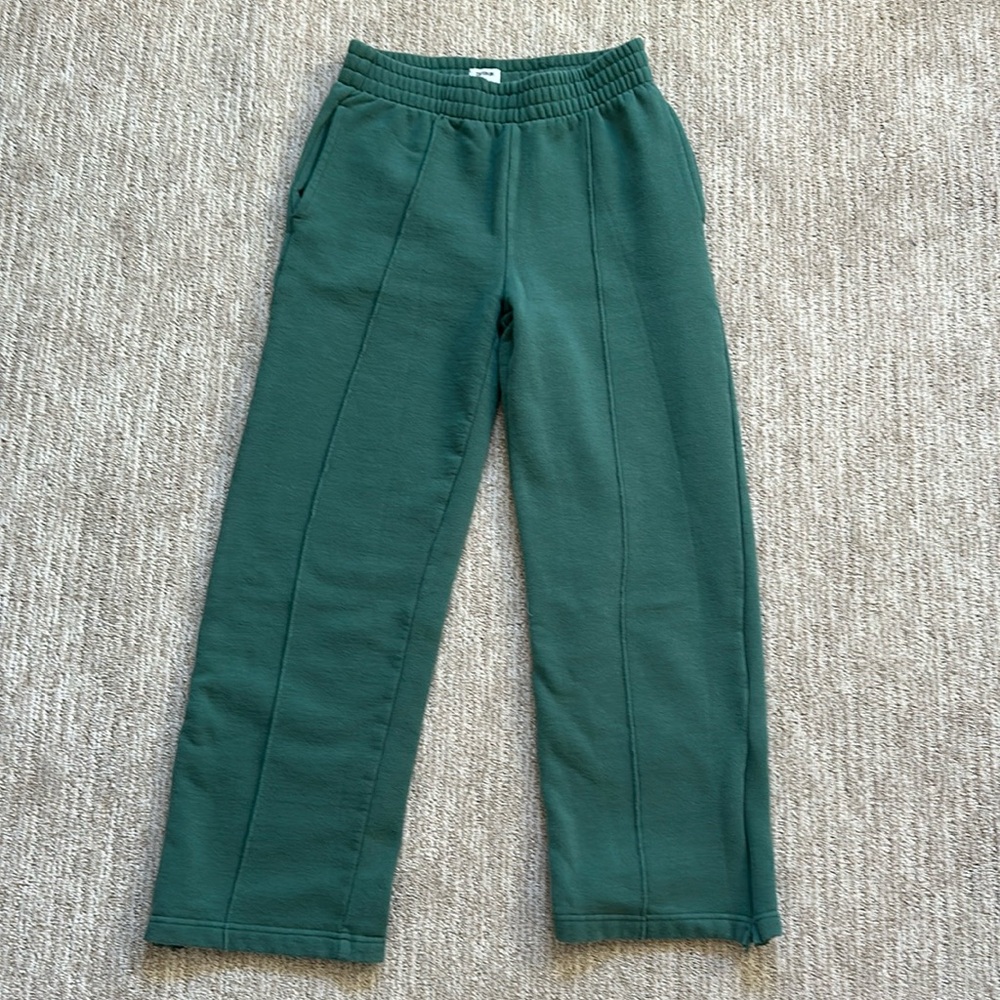 Cotton On Small Dark Green Wide Leg Sweatpants